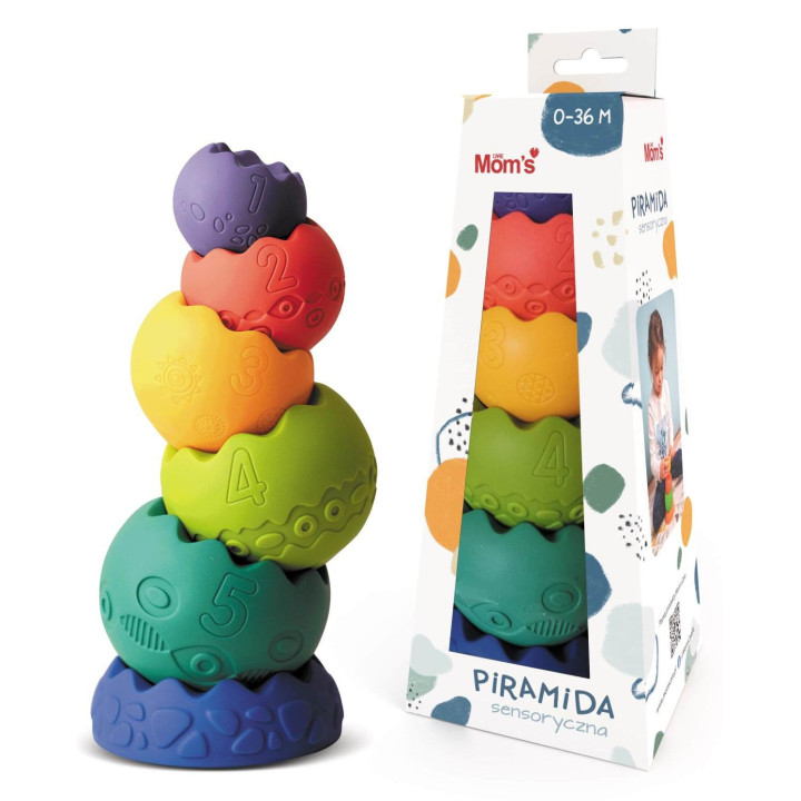 Pastelowa Piramida Sensoryczna Mom's Care 813 | Planeta Kreatywności