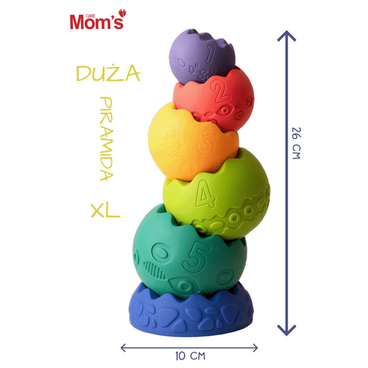 Pastelowa Piramida Sensoryczna Mom's Care 813 | Planeta Kreatywności
