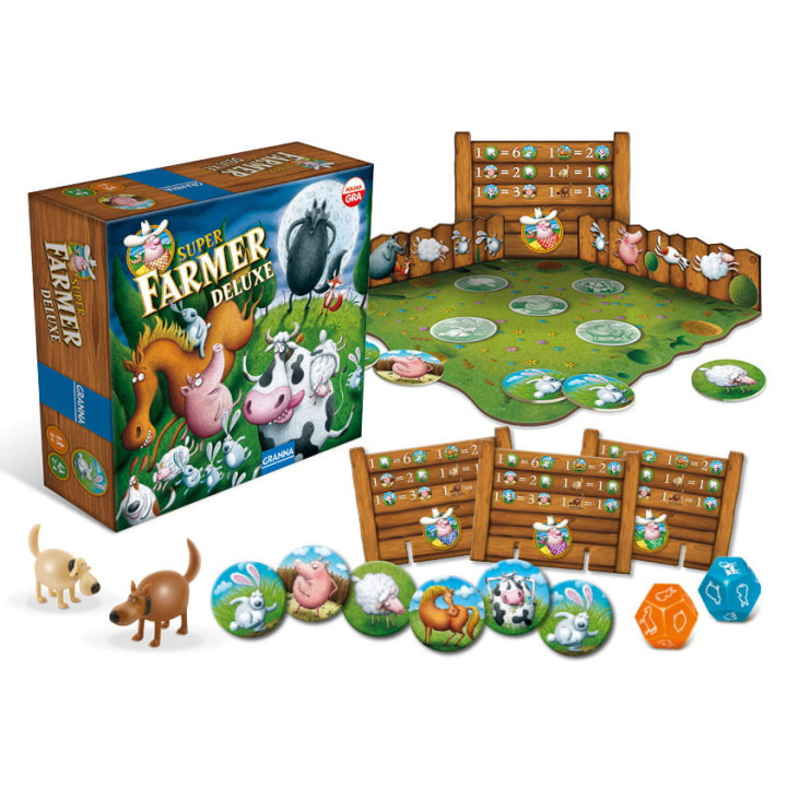Superfarmer Deluxe Gra Planszowa Granna – Kraina Kreatywności