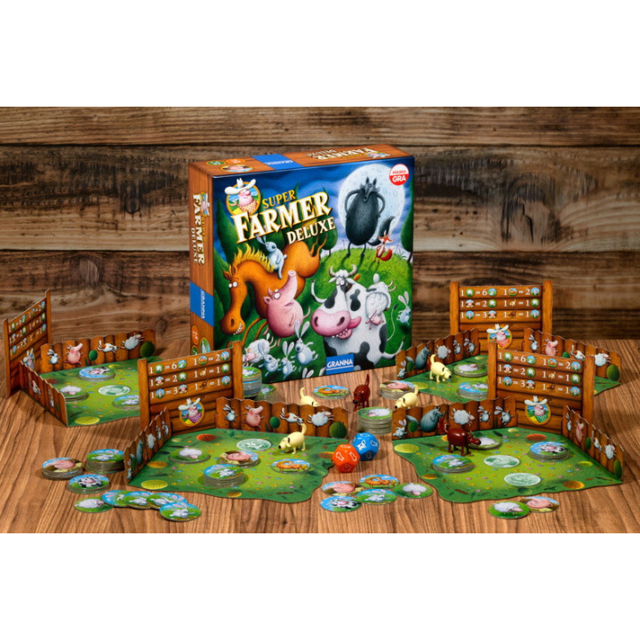 Superfarmer Deluxe Gra Planszowa Granna – Kraina Kreatywności