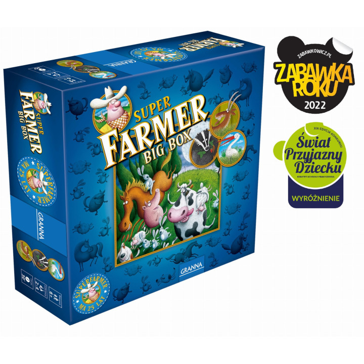 Gra Superfarmer Big Box Granna | Bezpieczna Polska Planszówka