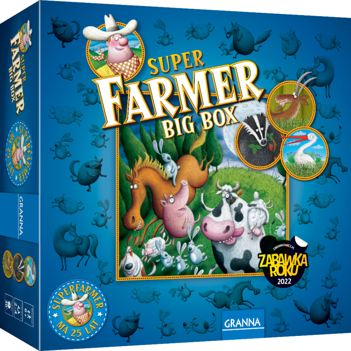 Gra Superfarmer Big Box Granna | Bezpieczna Polska Planszówka