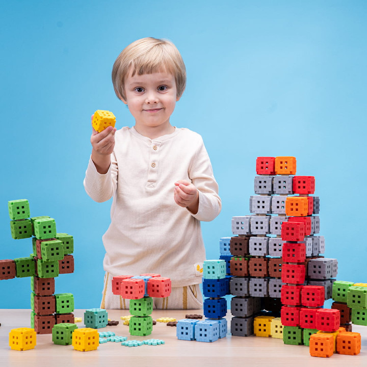 Marioinex Mini Waffle Green Blocks 70el. | Sklep Zabawki