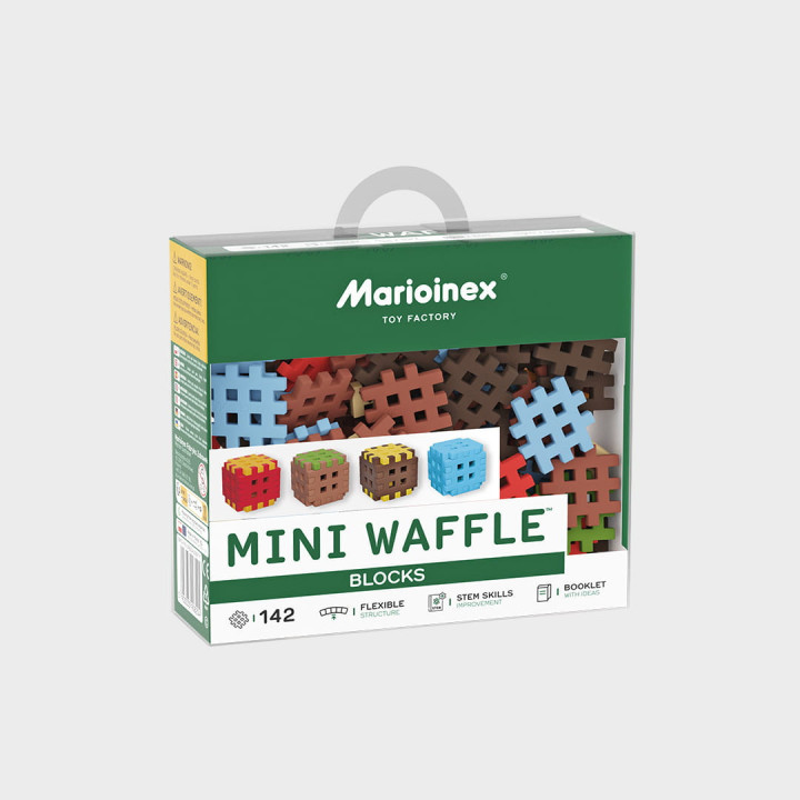 Marioinex Mini Waffle Green Blocks 142el. | Sklep Zabawki