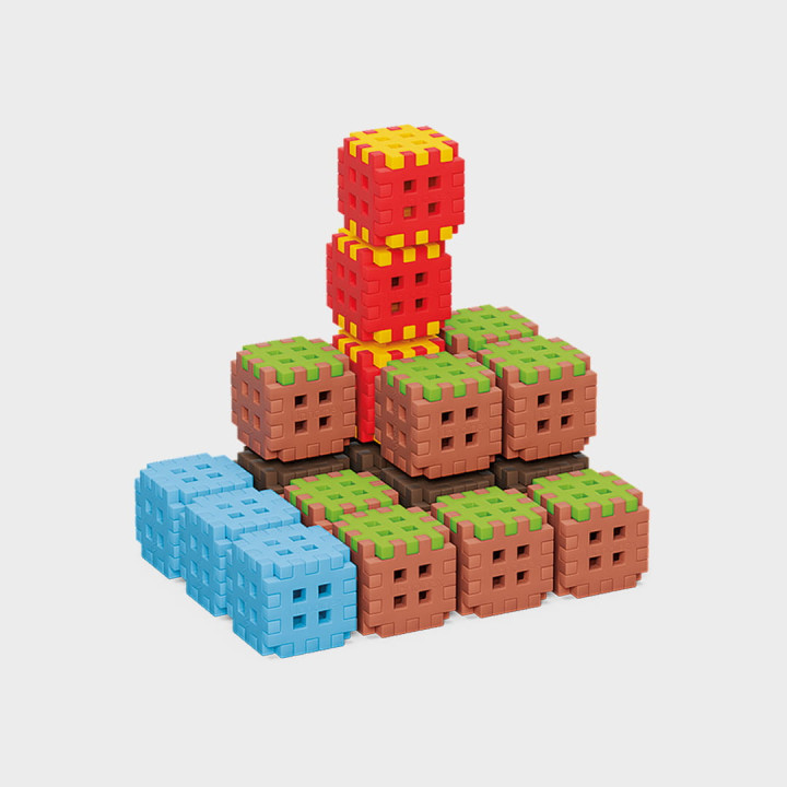 Marioinex Mini Waffle Green Blocks 142el. | Sklep Zabawki
