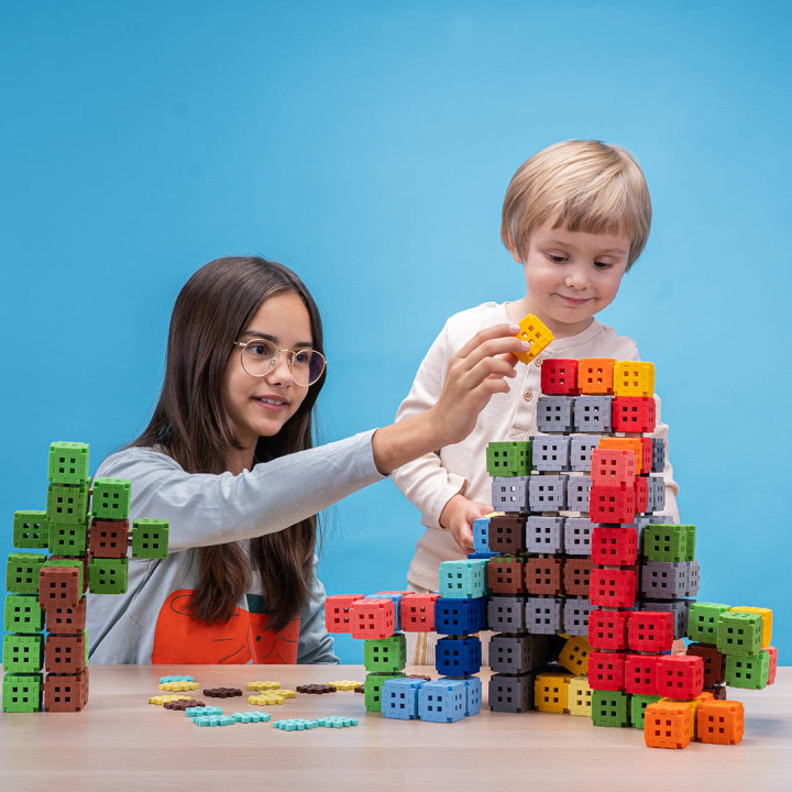 Marioinex Mini Waffle Green Blocks 142el. | Sklep Zabawki