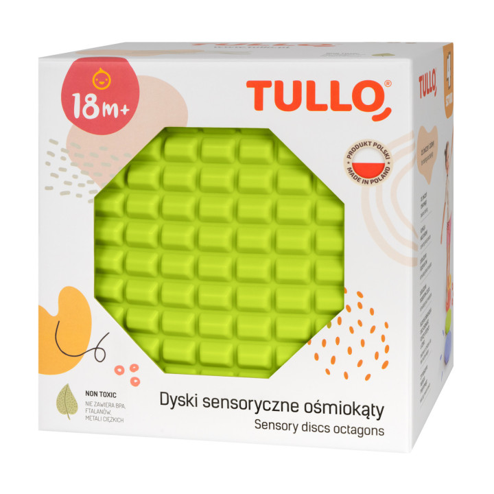 Dyski sensoryczne ośmiokątne 4 szt. Tullo | Do integracji SI