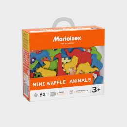 Marioinex Mini Waffle Zwierzęta 62el. | Planeta Kreatywności