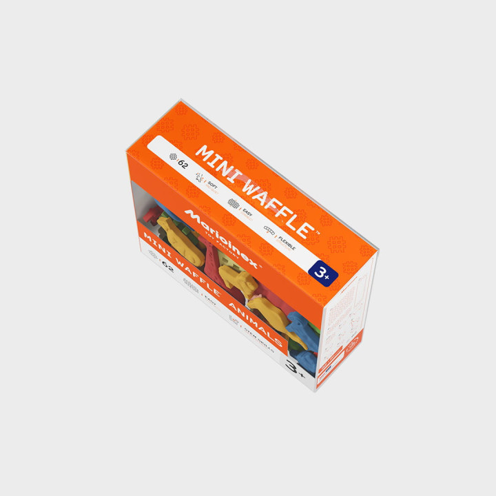 Marioinex Mini Waffle Zwierzęta 62el. | Planeta Kreatywności