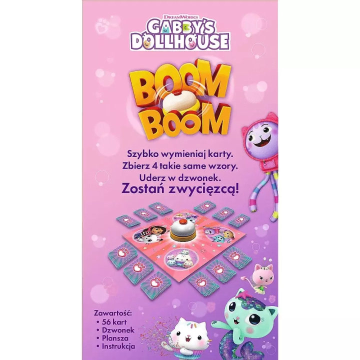 Gra Boom Boom Koci Domek Gabi TREFL | Planeta Kreatywności