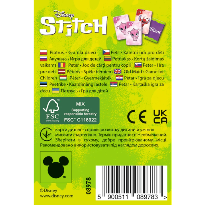 Karty Piotruś Stitch TREFL | Planeta Kreatywności