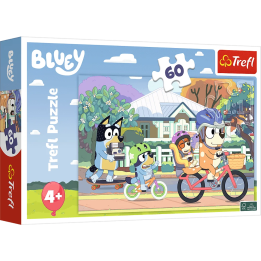 Puzzle 60 el. Wesoły Bluey Trefl 17384 | Planeta Kreatywności