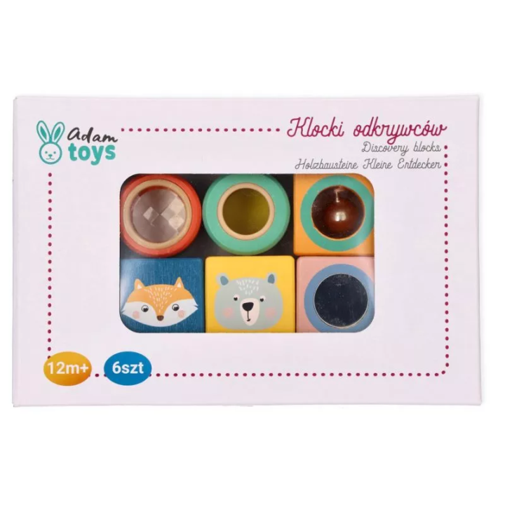 Drewniane Klocki Odkrywców do Rączki Adam Toys | Planeta Kreatywności