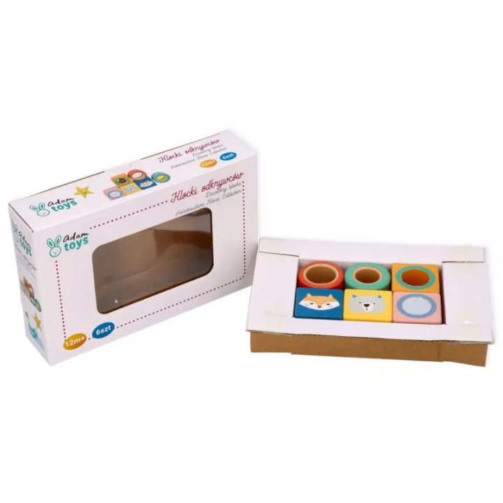 Drewniane Klocki Odkrywców do Rączki Adam Toys | Planeta Kreatywności