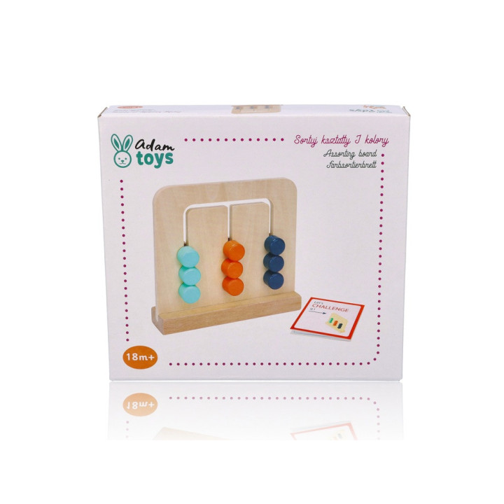 Sorter Kształty i Kolory Drewniany Adam Toys | Planeta Kreatywności
