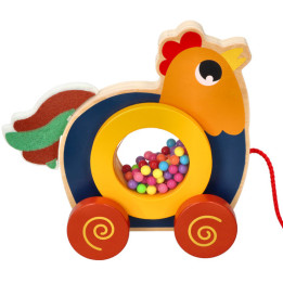 Kogucik do Ciągnięcia na Sznureczku Adam Toys N2047 | Planeta Kreatywności