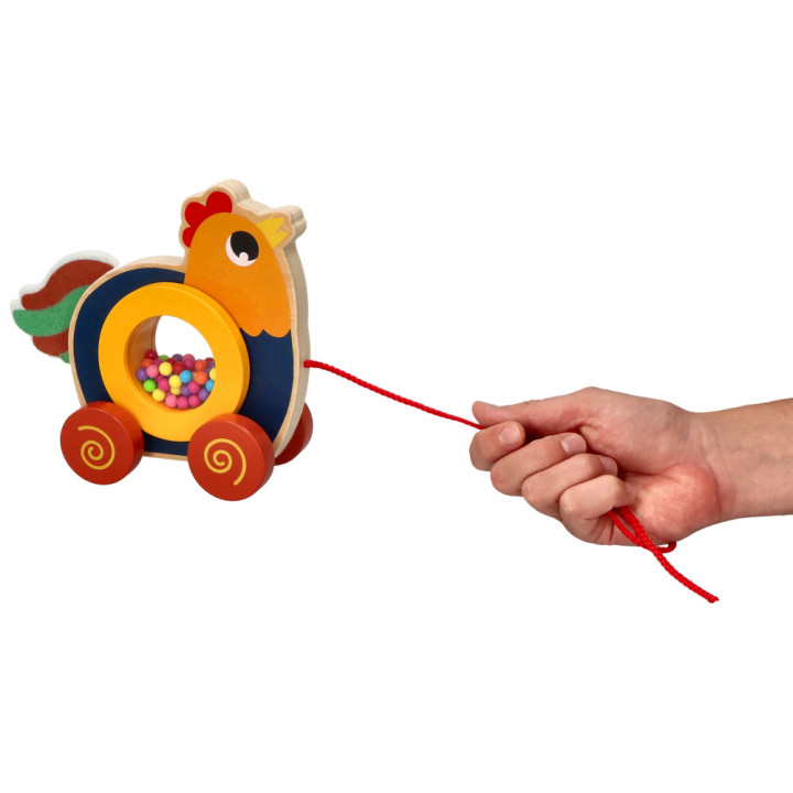 Kogucik do Ciągnięcia na Sznureczku Adam Toys N2047 | Planeta Kreatywności