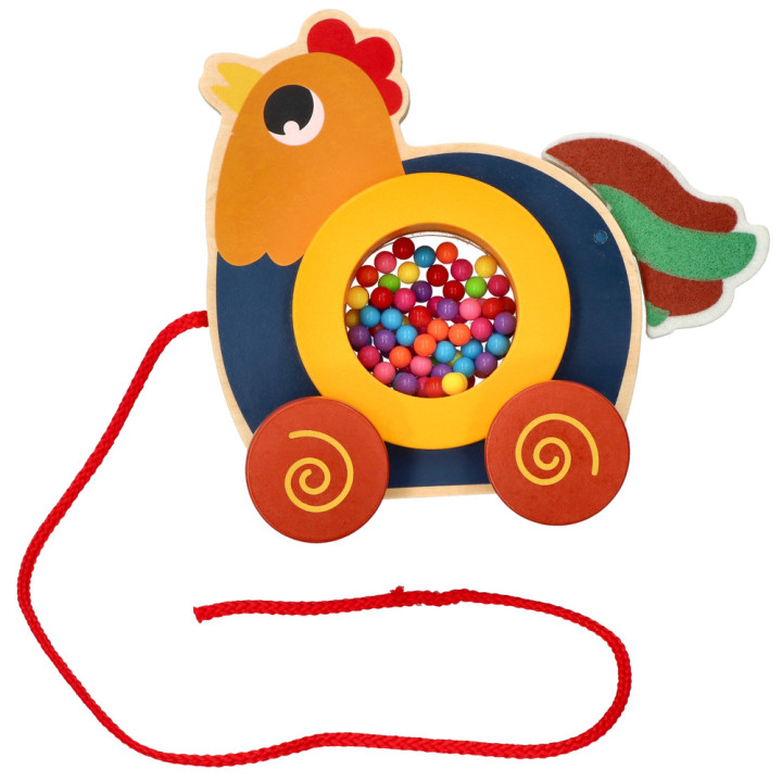 Kogucik do Ciągnięcia na Sznureczku Adam Toys N2047 | Planeta Kreatywności