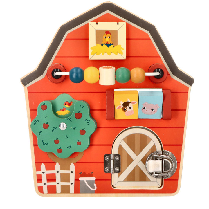 Stodoła Drewniana Tablica Aktywności Adam Toys N2048 | Planeta Kreatywności