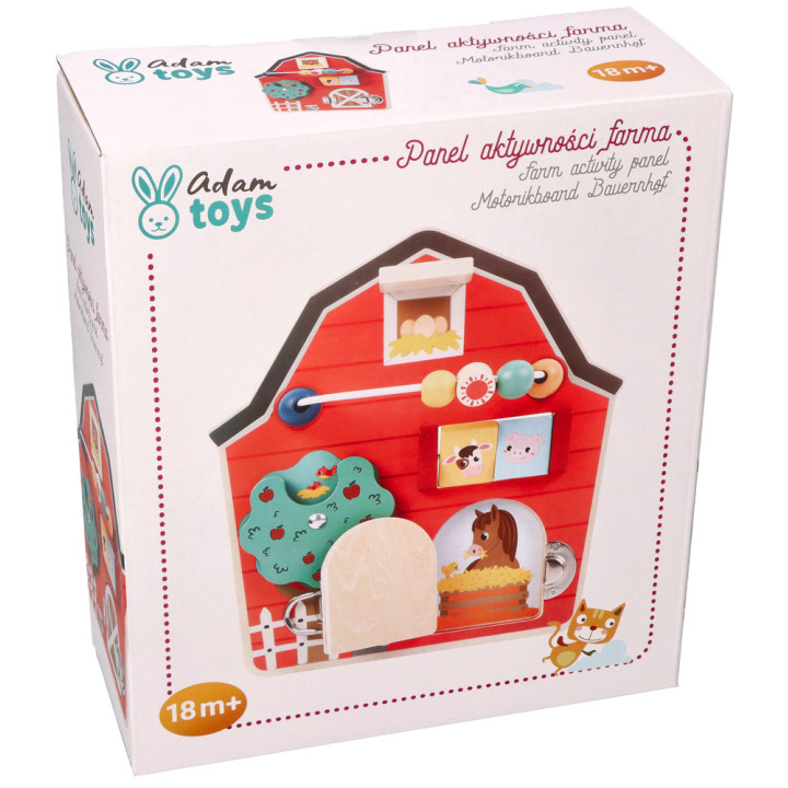 Stodoła Drewniana Tablica Aktywności Adam Toys N2048 | Planeta Kreatywności