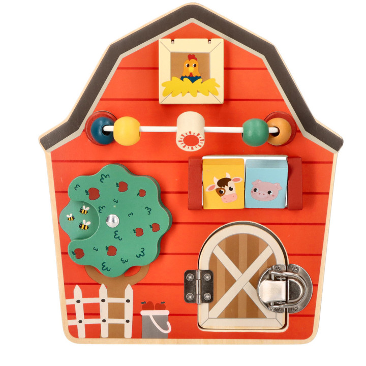 Stodoła Drewniana Tablica Aktywności Adam Toys N2048 | Planeta Kreatywności