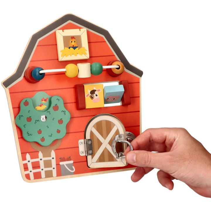 Stodoła Drewniana Tablica Aktywności Adam Toys N2048 | Planeta Kreatywności
