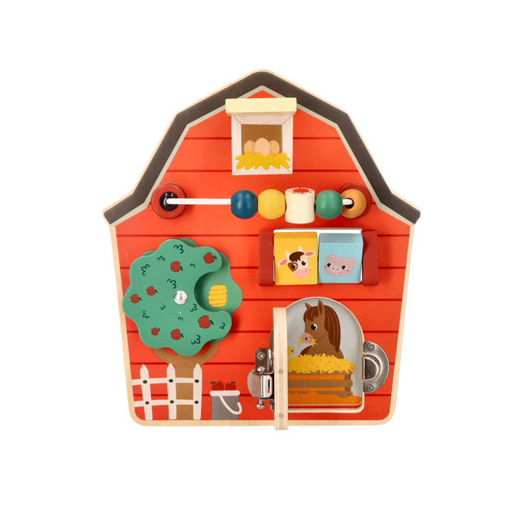 Stodoła Drewniana Tablica Aktywności Adam Toys N2048 | Planeta Kreatywności