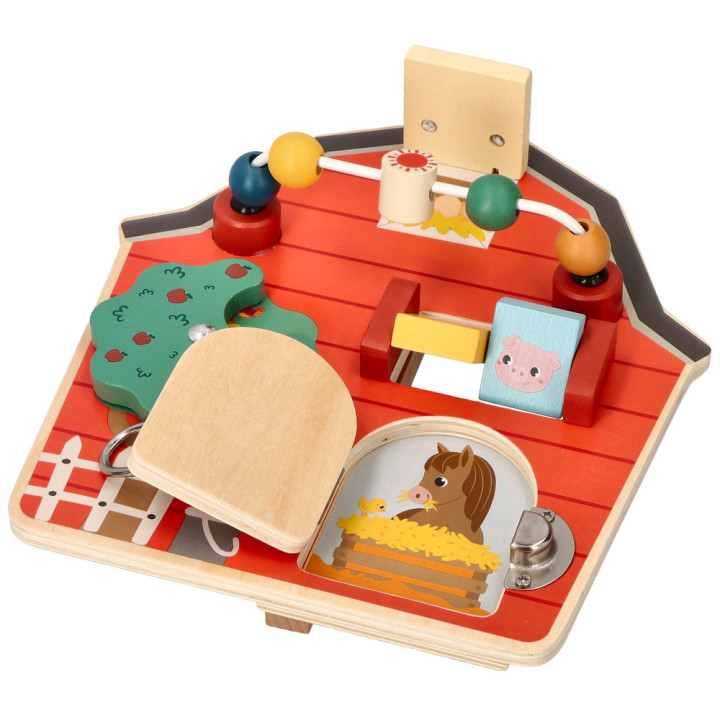 Stodoła Drewniana Tablica Aktywności Adam Toys N2048 | Planeta Kreatywności
