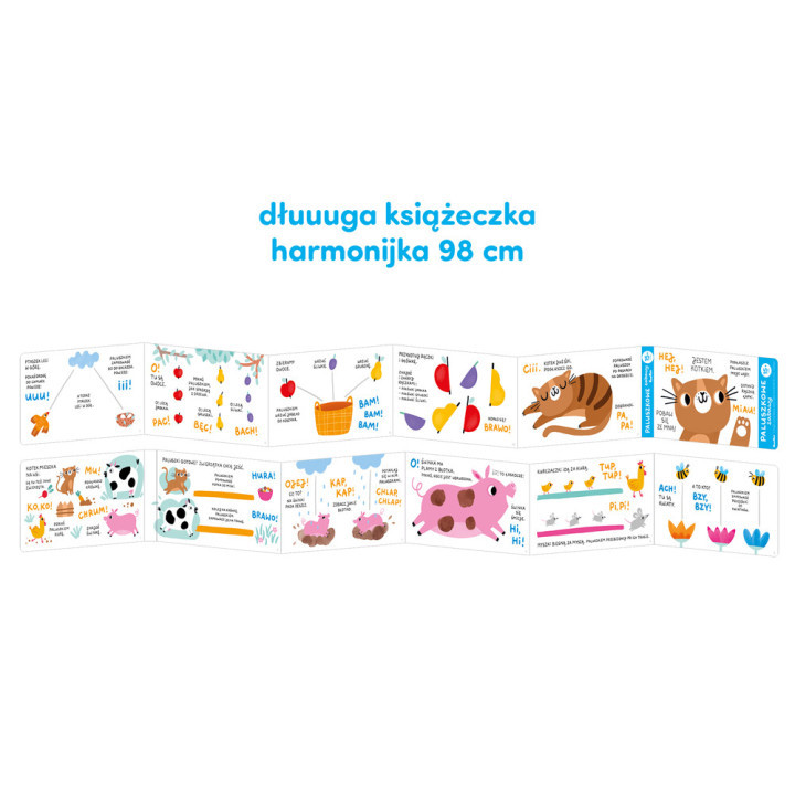 CzuCzu Paluszkowe zabawy 15m+ | Książeczka Edukacyjna
