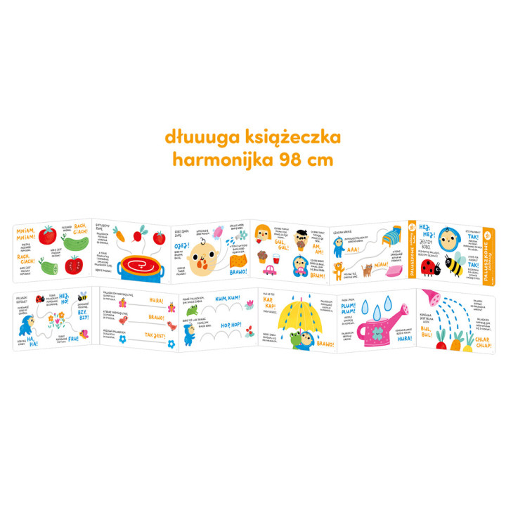 CzuCzu Paluszkowe zabawy 18m+ | Książeczka Interaktywna