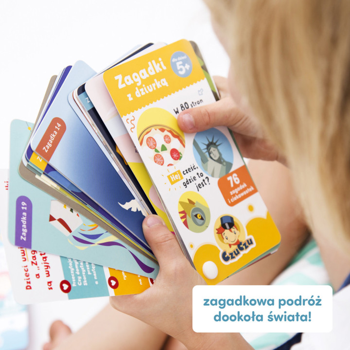 CzuCzu Zagadki z dziurką 5+ | Książeczka Edukacyjna